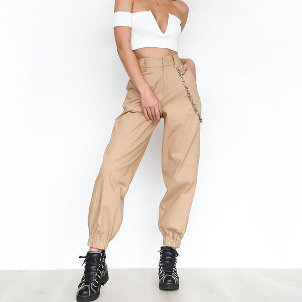 Monica - Harembroek met hoge taille en kettingriem