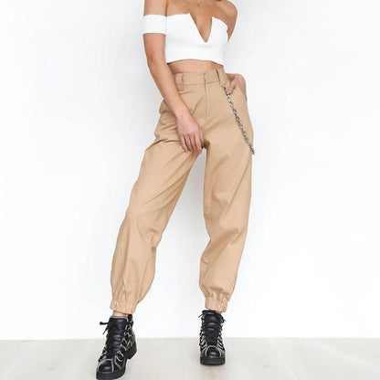 Monica - Harembroek met hoge taille en kettingriem