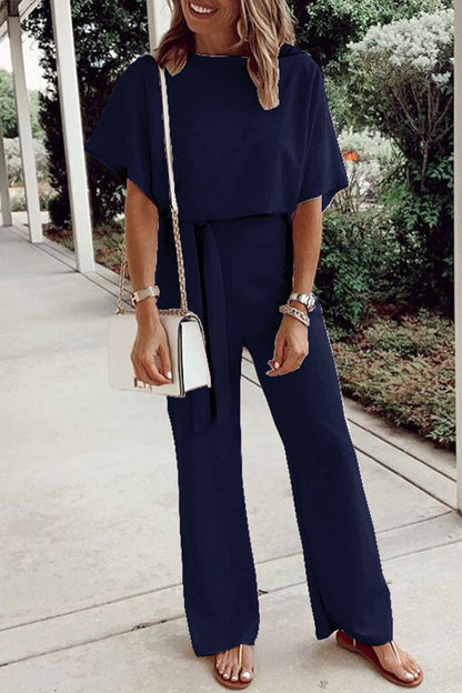 O-hals loszittende jumpsuits (7 kleuren)