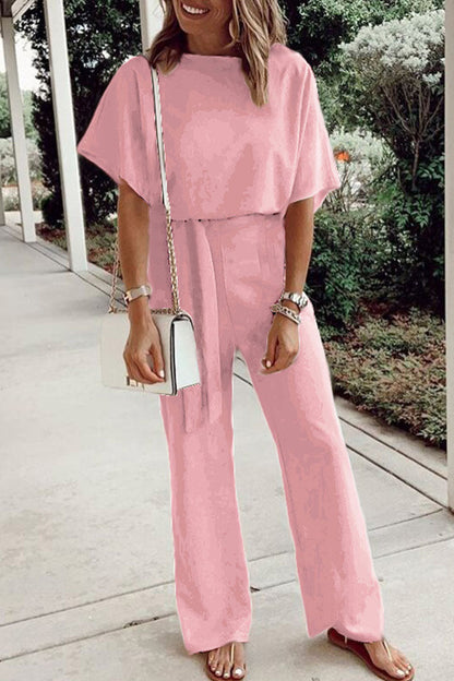 O-hals loszittende jumpsuits (7 kleuren)