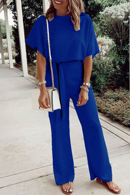 O-hals loszittende jumpsuits (7 kleuren)