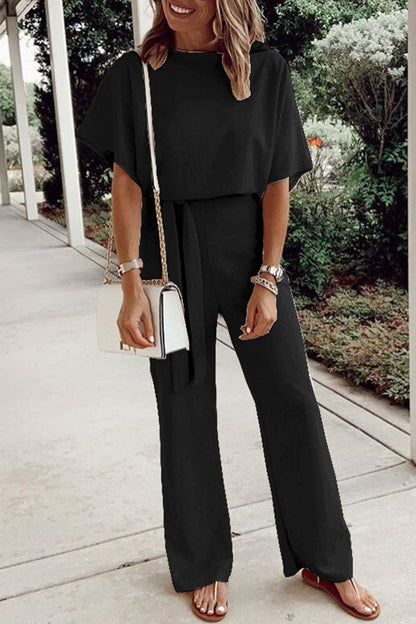 O-hals loszittende jumpsuits (7 kleuren)