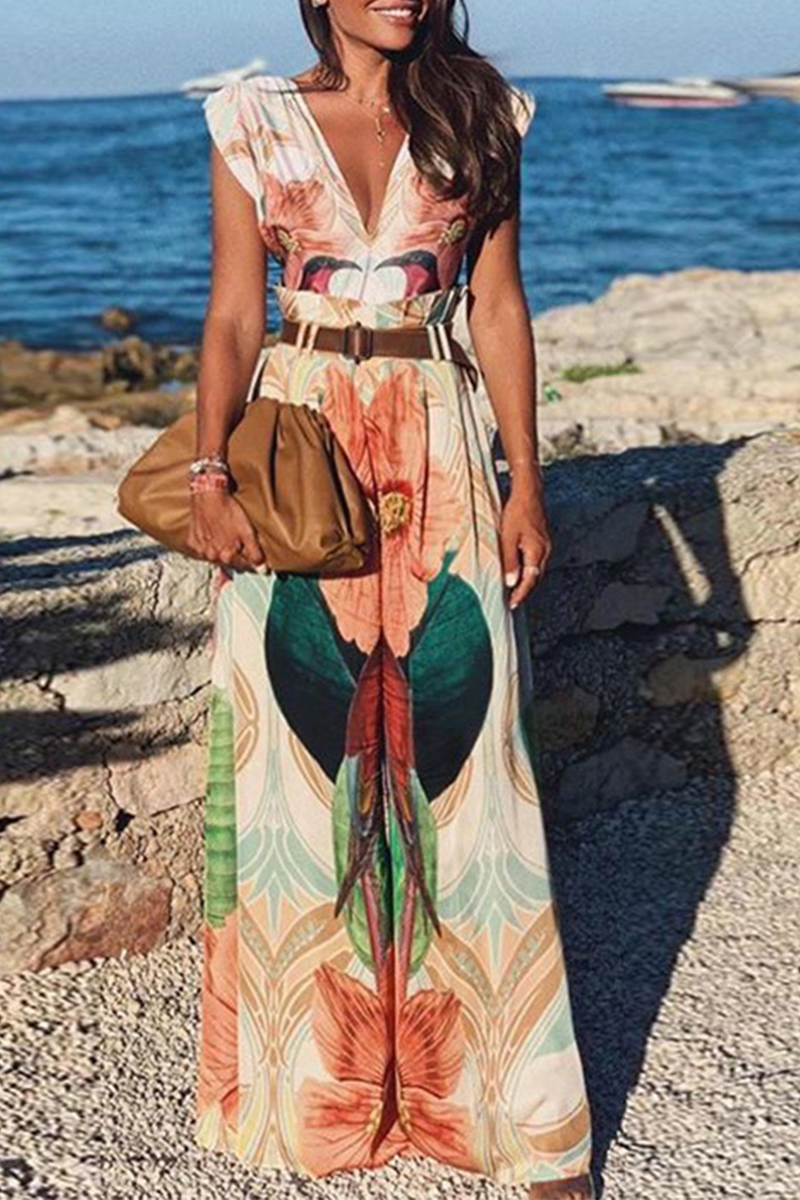 Jumpsuits MW | Casual Print Patchwork V-hals (Casual Print)