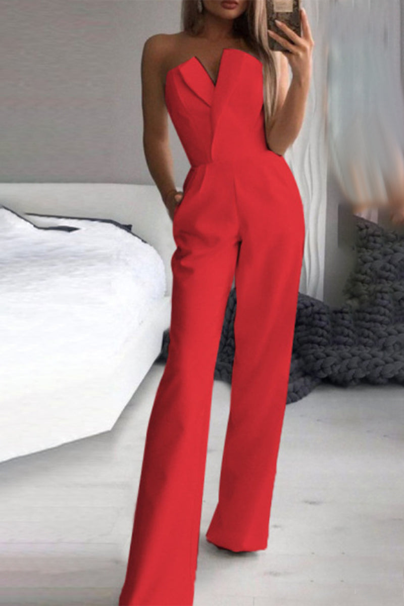 Casual effen kleuren jumpsuits (3 kleuren)