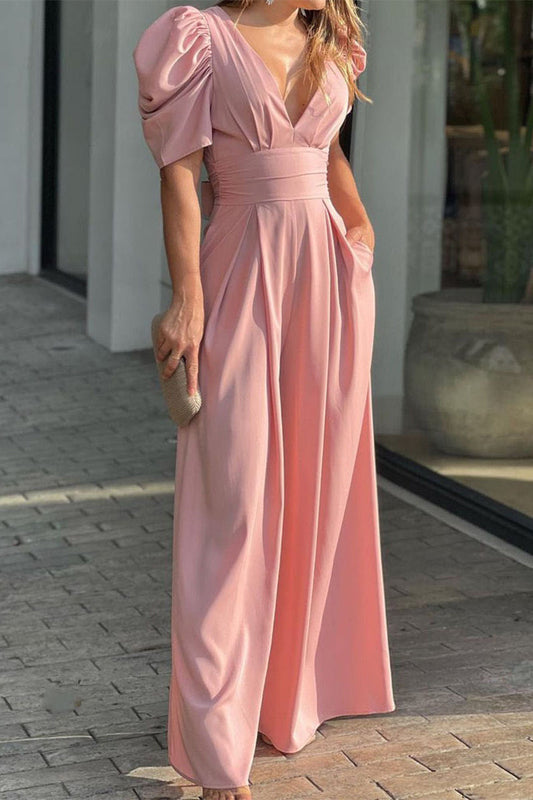 Casual simplicity-firm-in-neck-loose-jumpsuits (5 kleuren)