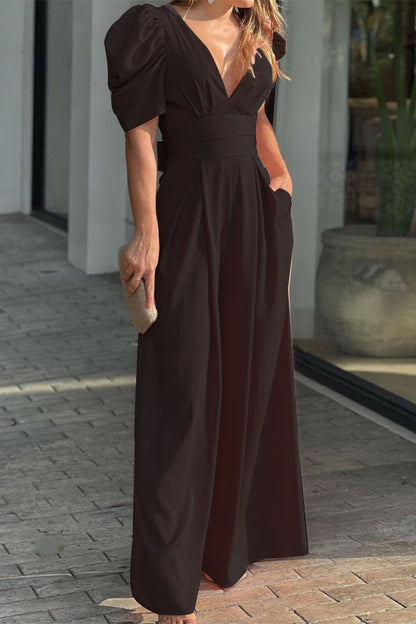 Casual simplicity-firm-in-neck-loose-jumpsuits (5 kleuren)