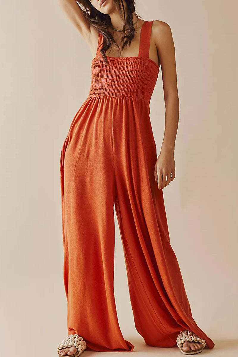 Eenvoud Soepele Zak Losse Jumpsuits