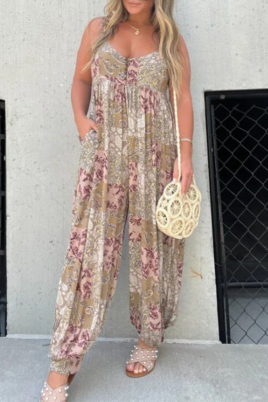 Bloomal V-hals zak jumpsuits met losse pasvorm