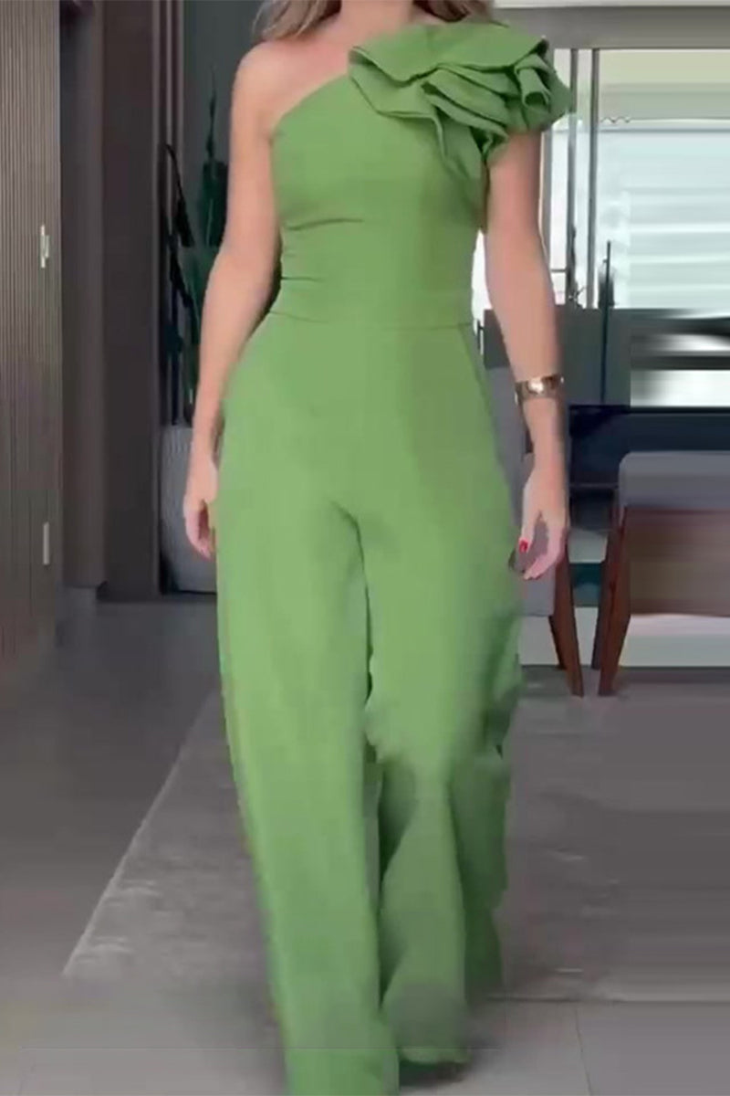 Casual Celebrities effen bloemen bias bloem regular jumpsuits