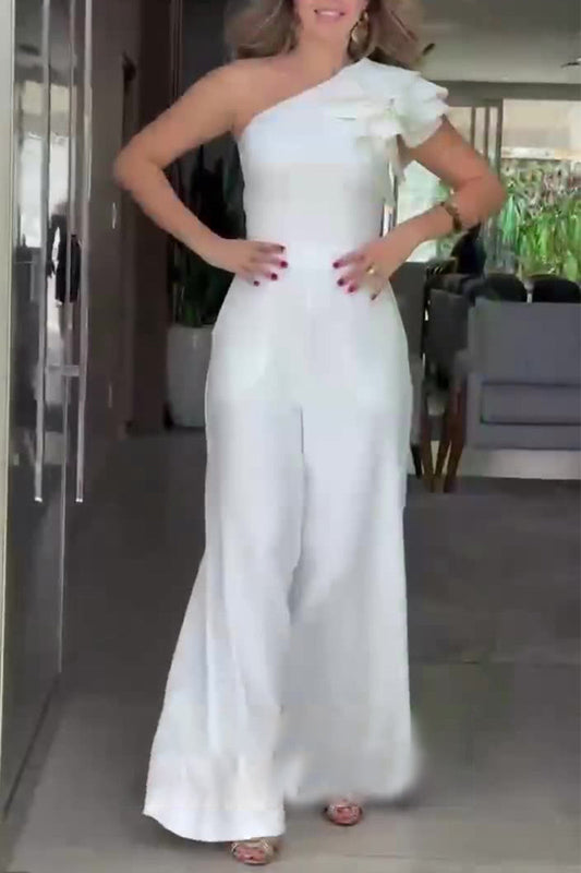 Casual Celebrities effen bloemen bias bloem regular jumpsuits
