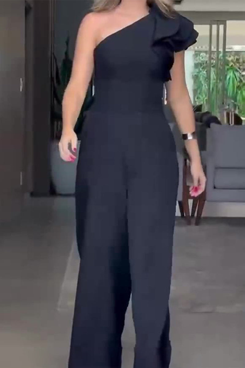 Casual Celebrities effen bloemen bias bloem regular jumpsuits