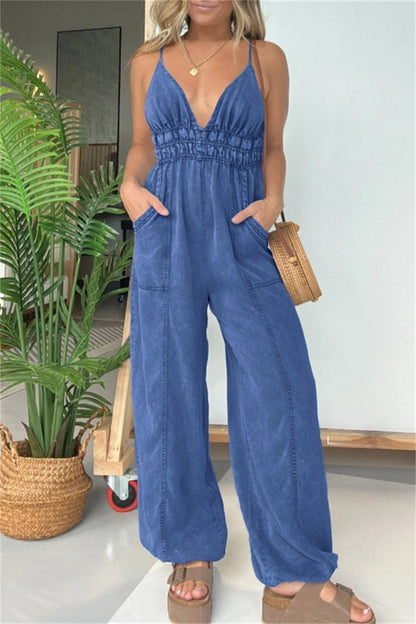 Sexy Loungewear Effen Kleur Strapless Jumpsuits (5 kleuren)