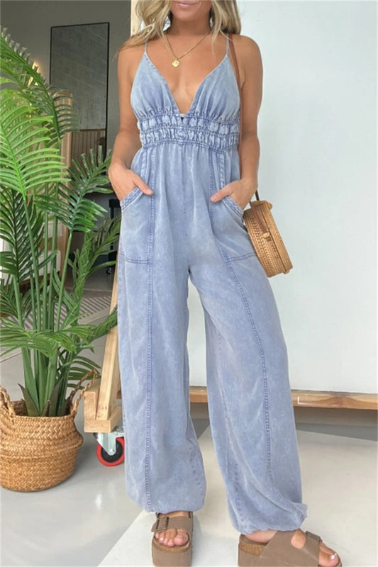 Sexy Loungewear Effen Kleur Strapless Jumpsuits (5 kleuren)