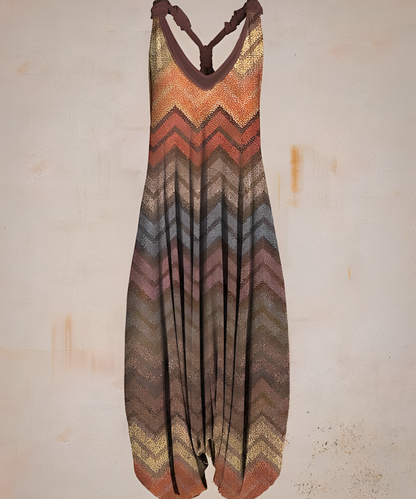 Casual jumpsuit in bohemian-stijl