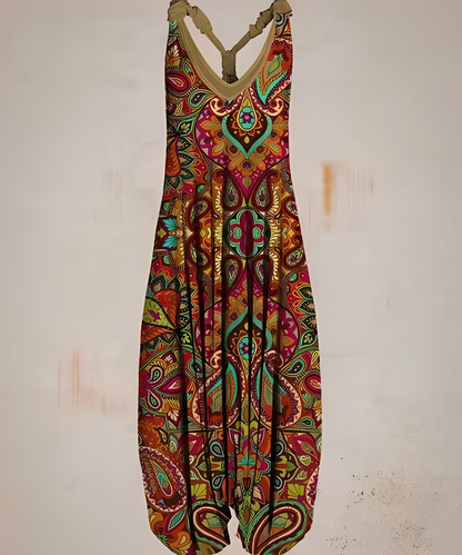 Casual jumpsuit in bohemian-stijl