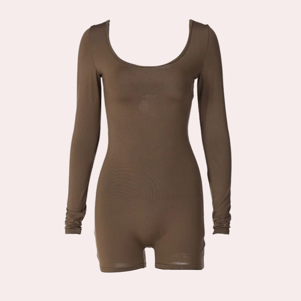 Damesjumpsuit met lange mouwen