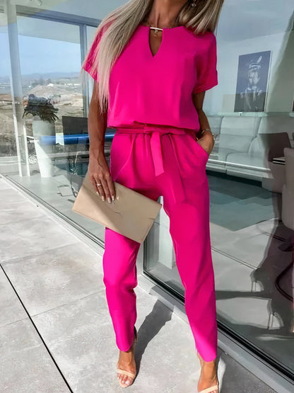 Jumpsuit met V-hals - Cam