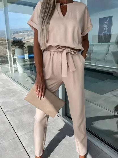 Jumpsuit met V-hals - Cam