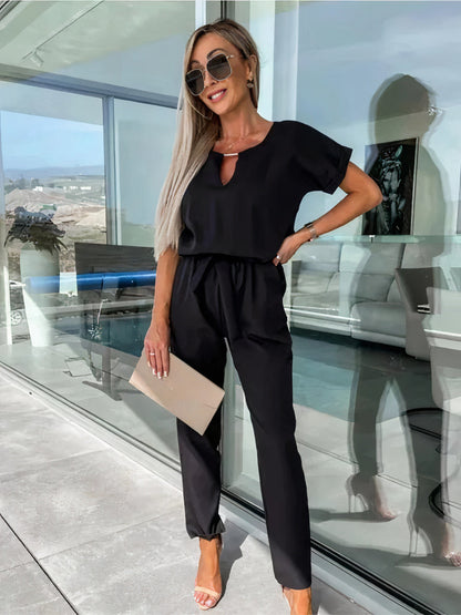 Jumpsuit met V-hals - Cam