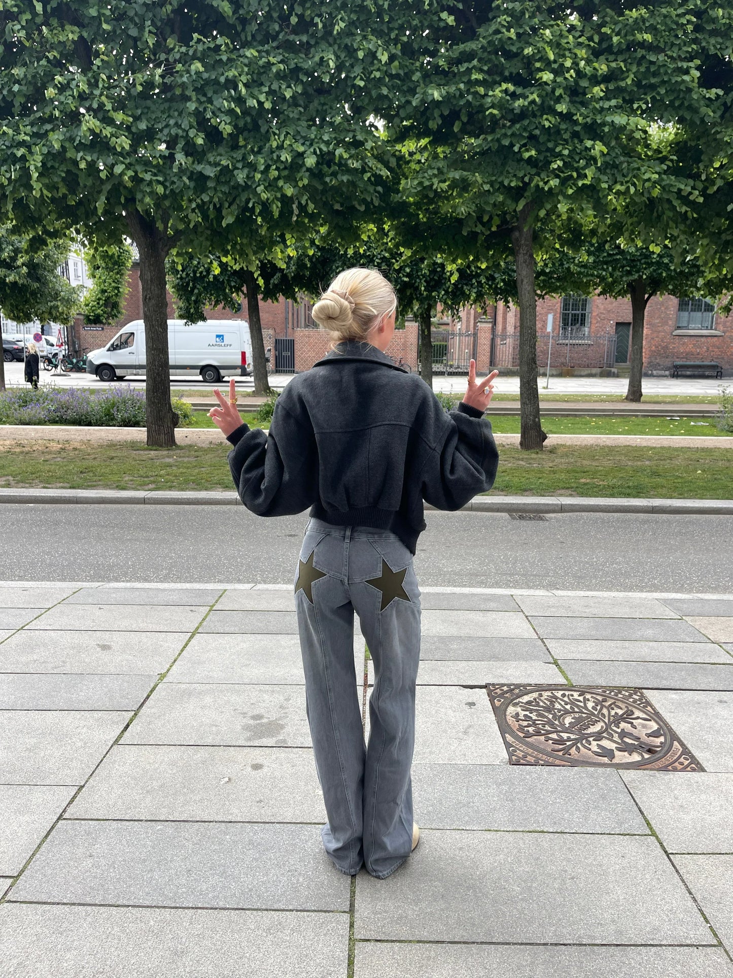 Emily | Denim Jeans met Ster Accent | Casual Streetwear | Duurzaam Katoen