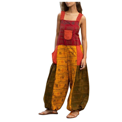 jumpsuit met losse pasvorm en steekzakken voor vrijetijdskleding #x008d_as