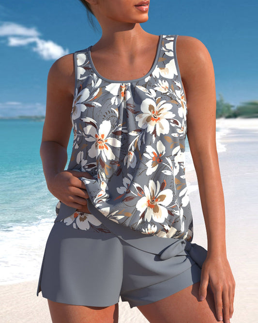 Tankini met bloemenprint