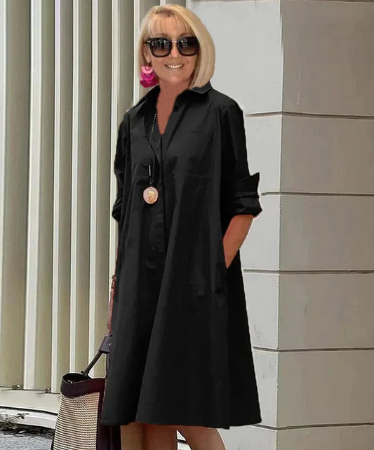 Verfijnde overhemdjurk in elegante stijl voor dames