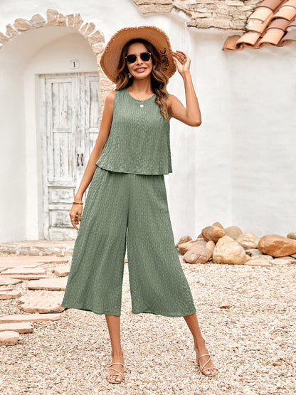 Nieuwe mode dames jumpsuit met één kleur en losse mouwen