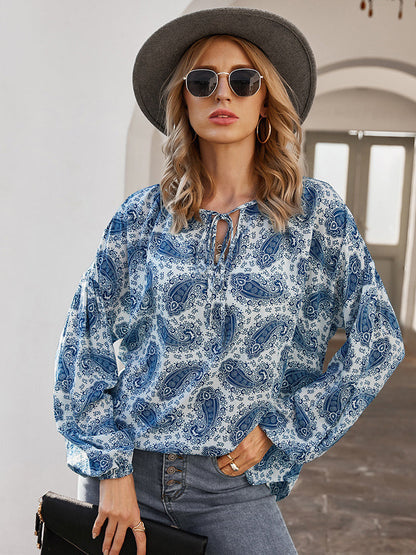 casual los shirt met lange mouwen voor dames
