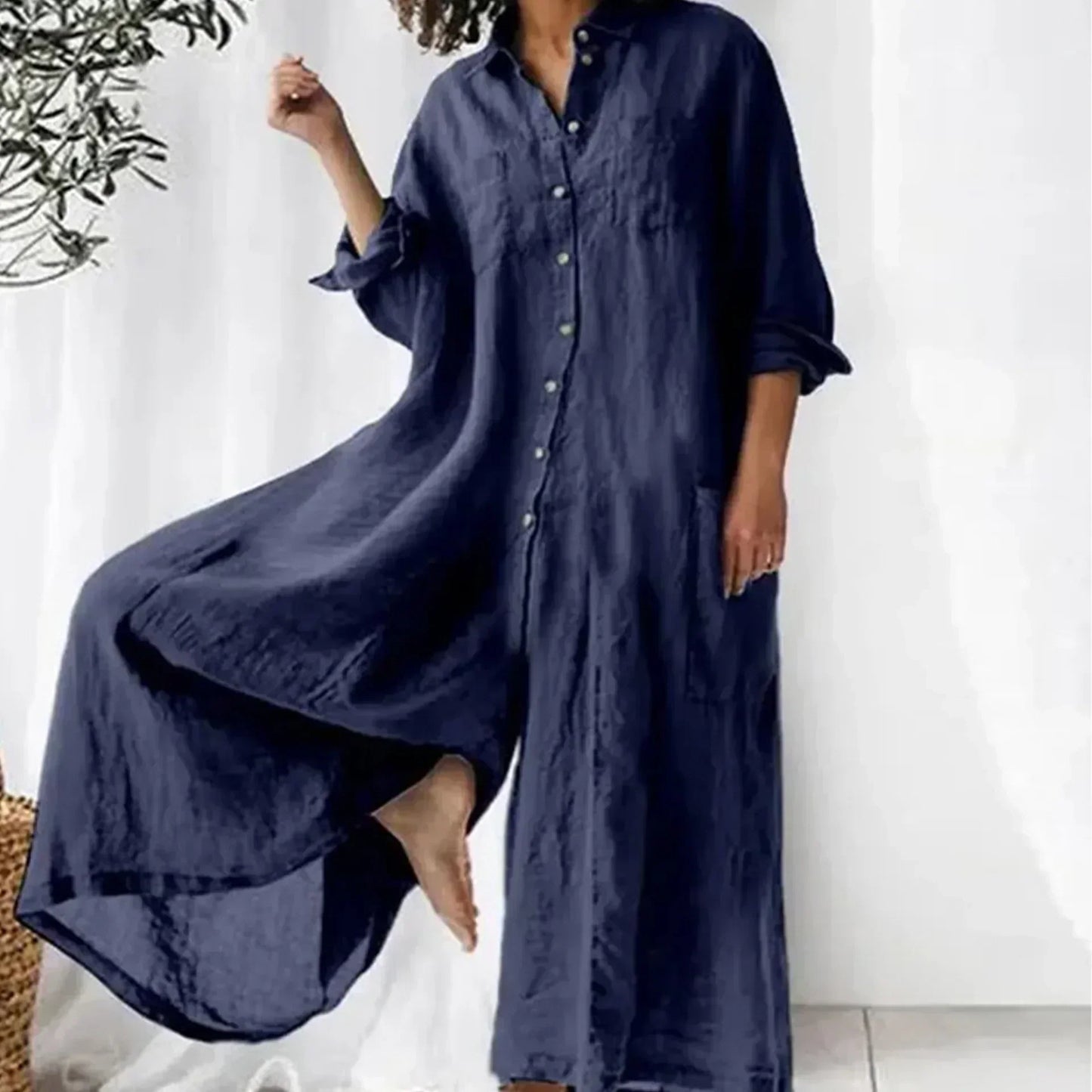 Comfortabele loszittende jumpsuit