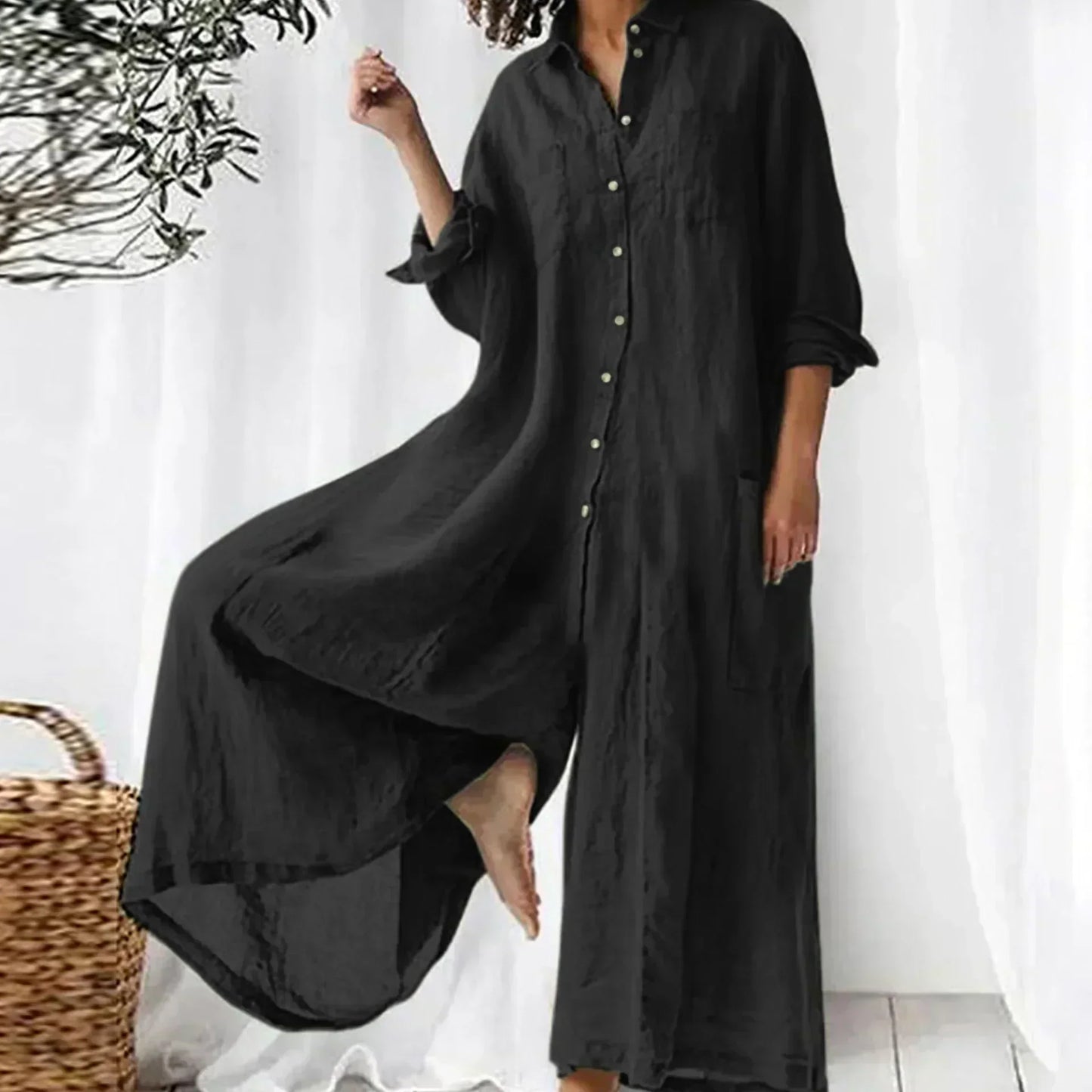 Comfortabele loszittende jumpsuit