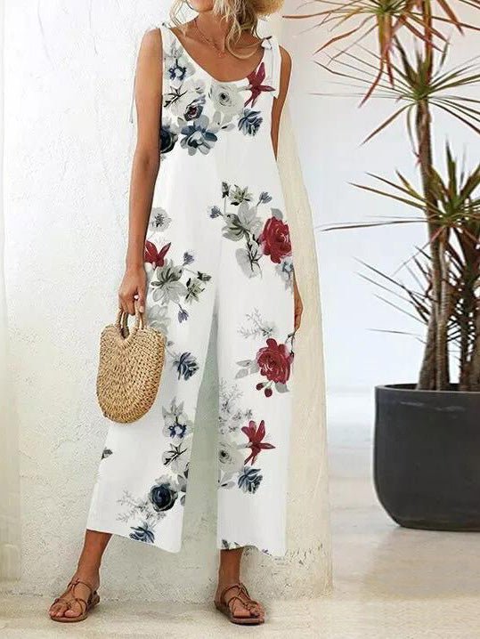 Vrijetijdskleding met overall met bloemenprint