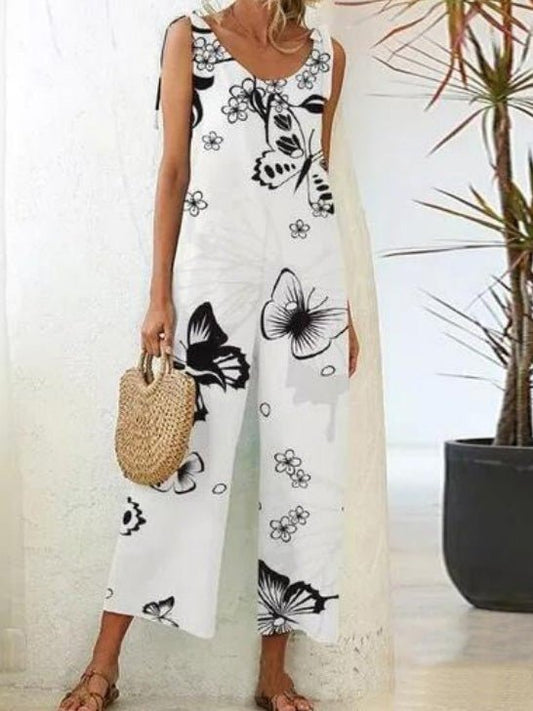 Vrijetijdskleding met overall met bloemenprint
