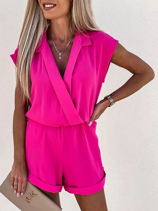Ordinaryan open mouwloze V-hals jumpsuit